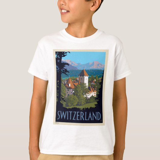 Chillon Castle | Zwitserland T-shirt (Voorkant)