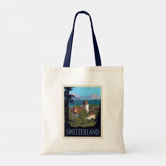 Chillon Castle | Zwitserland Tote Bag (Achterkant)