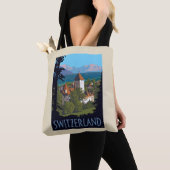 Chillon Castle | Zwitserland Tote Bag (Dichtbij)