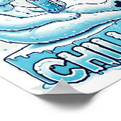 Chillout! Digitale download - Perfect voor DTF-afd Poster (Hoek)