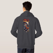 Chills and Thrills Halloween Werewolf Skateboard Hoodie (Achterkant volledig)