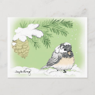 Chilly Chickadee Briefkaart
