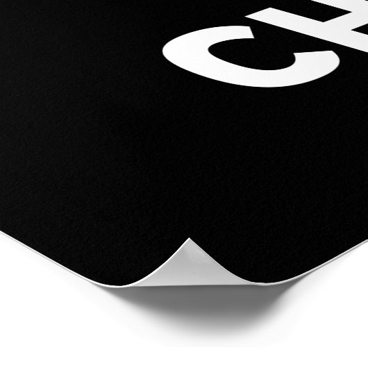 Chilly Dog Funny Chili Hot Dog Pun Dark BG Poster (Hoek)