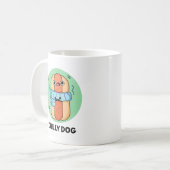Chilly Dog Funny Chili Hot Dog Pun Koffiemok (Voorkant links)