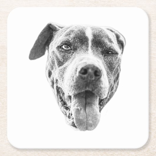 Chilly Dusk Canine Echo Kartonnen Onderzetters (Voorkant)