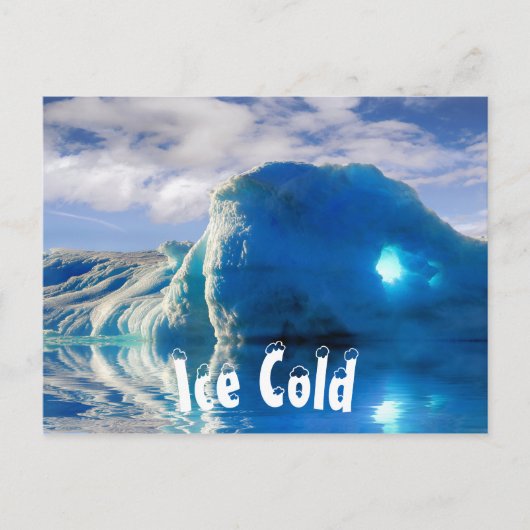 Chilly Iceberg Briefkaart (Voorkant)