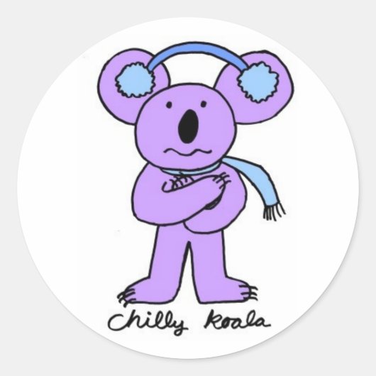 Chilly Koala Stickers (Voorkant)