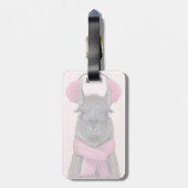 Chilly Llama Pink Bagagelabel (Achterkant verticaal)