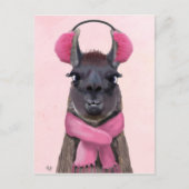 Chilly Llama Pink Briefkaart (Voorkant)