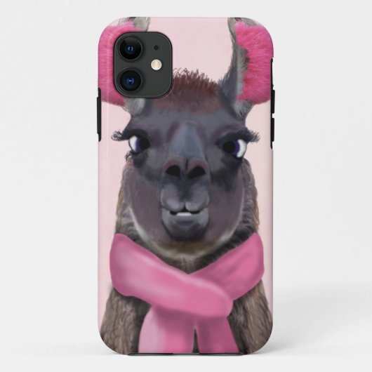Chilly Llama Pink Case-Mate iPhone Case (Achterkant)