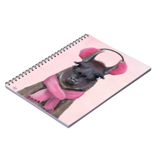 Chilly Llama Pink Notitieboek (Linkerzijde)