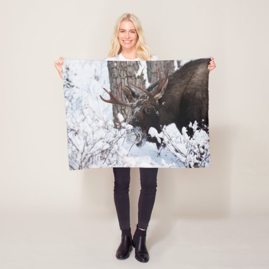 Chilly Moose Fleece Deken (In situ)