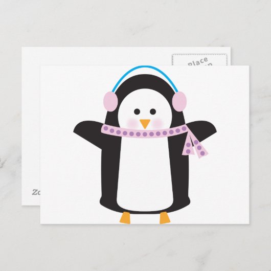 Chilly Penguin Briefkaart (Voorkant / Achterkant)