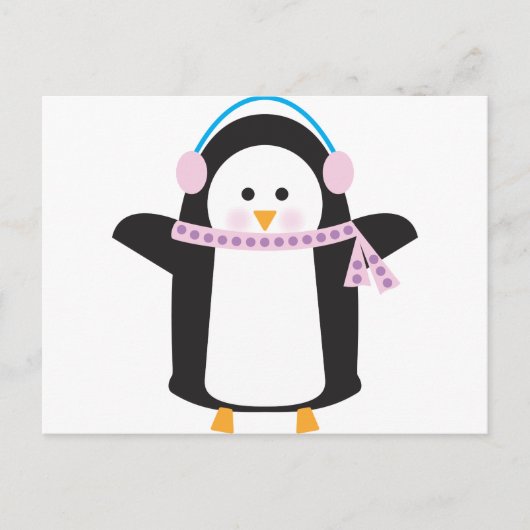 Chilly Penguin Briefkaart (Voorkant)