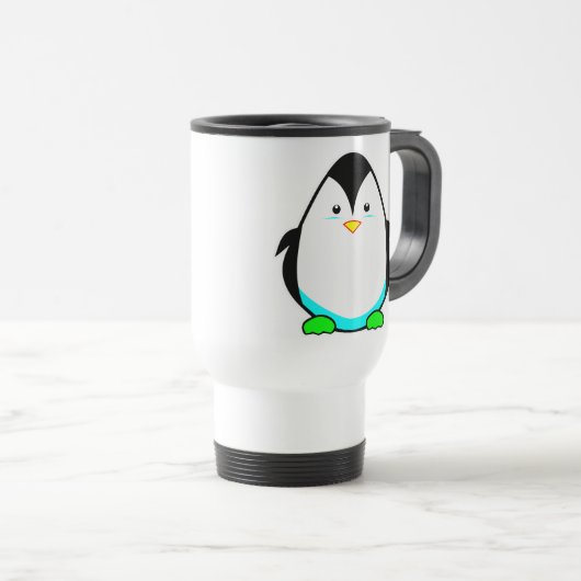 Chilly Penguin Travel Mug Reisbeker (Voorkant rechts)