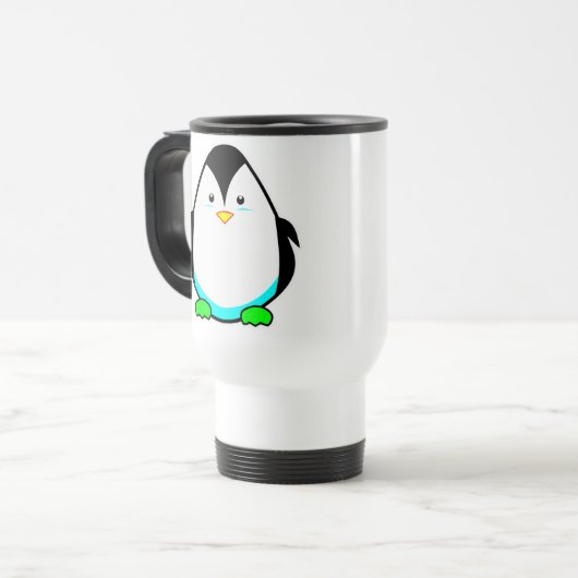 Chilly Penguin Travel Mug Reisbeker (Voorkant links)