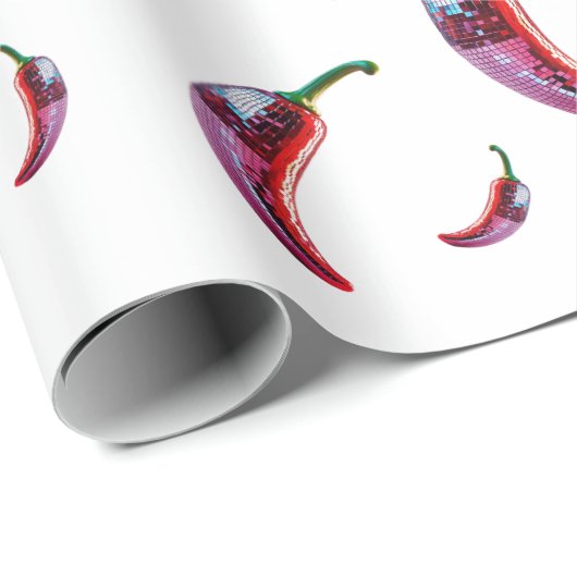 Chilly Pepper Disco Vibes Cadeaupapier (Rol Hoek)