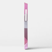 Chilly Pink Pyramid Abstract Pattern Hoesje-Mate i Case-Mate iPhone Case (Achterkant / Links)