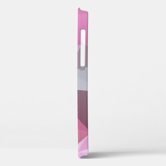 Chilly Pink Pyramid Abstract Pattern Hoesje-Mate i Case-Mate iPhone Case (Achterkant / Links)