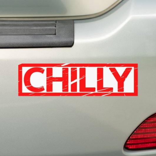 Chilly Stamp Bumpersticker (Op auto)