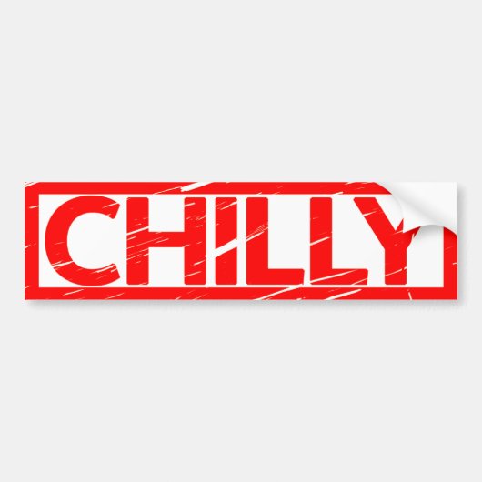 Chilly Stamp Bumpersticker (Voorkant)