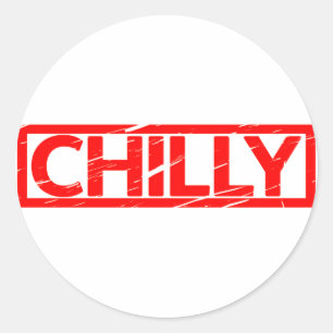 Chilly Stamp Ronde Sticker