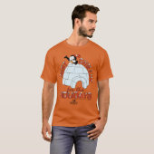 Chilly Willy Uniseks Blauwe Korte Mouwen Maat Klei T-shirt (Voorkant volledig)