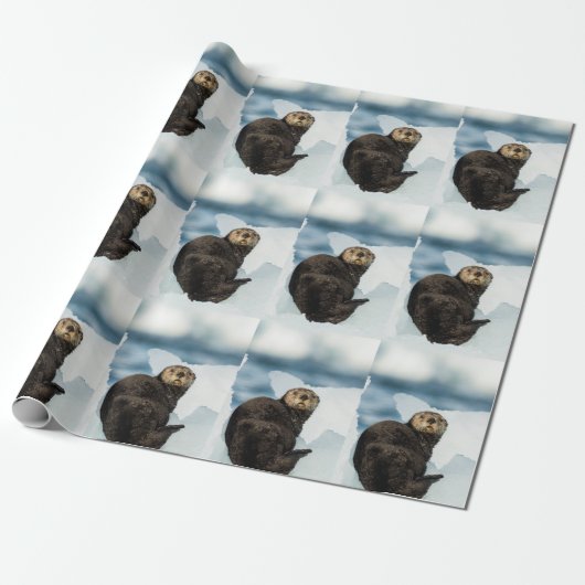 Chilly Zee Otter Cadeaupapier (Uitgerold)