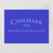 Chilmark Incorporated 1694 Briefkaart (Voorkant)