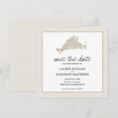 Chilmark Martha's Wineyard Wedding Save the Date (Voorkant / Achterkant)