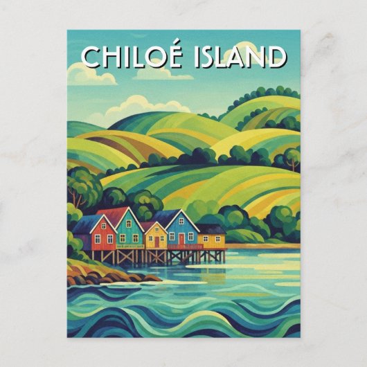 Chiloé eiland Chili Reizen Briefkaart (Voorkant)