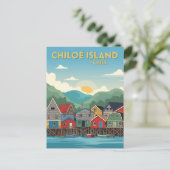 Chiloé Island Chili Reizen Briefkaart (Staand voorkant)