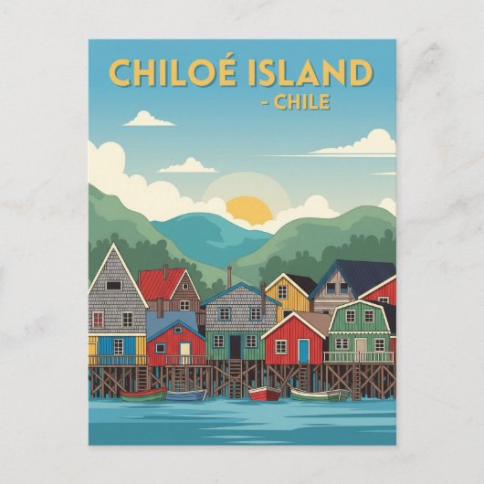 Chiloé Island Chili Reizen Briefkaart (Voorkant)