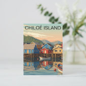 Chiloé Island Chili Reizen Briefkaart (Staand voorkant)