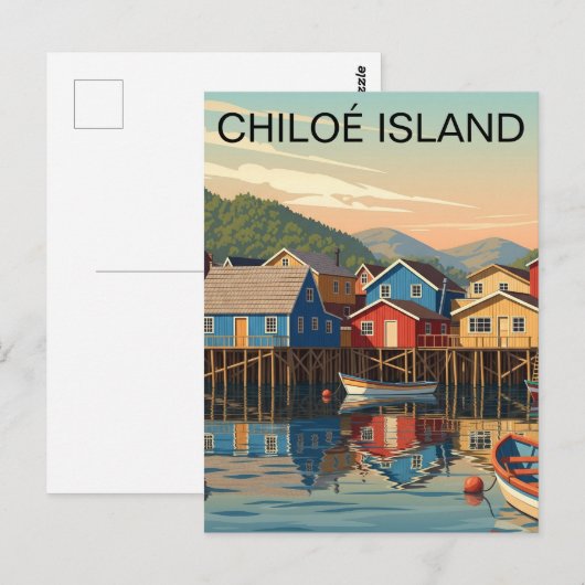 Chiloé Island Chili Reizen Briefkaart (Voorkant / Achterkant)