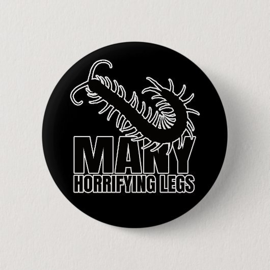 Chilopod Centipede Millipede Entomology Geek Ronde Button 5,7 Cm (Voorkant)