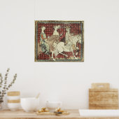 Chilperic I en Fredegonde op Horseback Poster (Keuken)