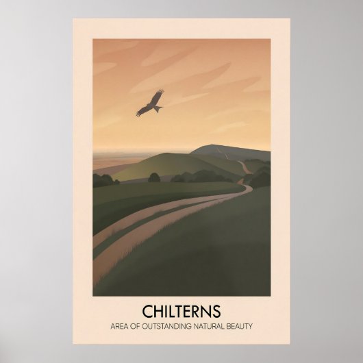 Chilterns AONB Reisposter Poster (Voorkant)