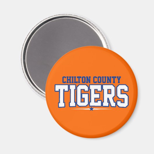 Chilton County; Tijgers Magneet (Voorkant / Achterkant)
