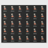 Chim-Pants-Zee Funny Chimpanzee Monkey Pun Dark BG Cadeaupapier (Vlak)