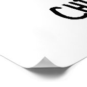 Chim-Pants-Zee Funny Chimpanzee Monkey Pun Poster (Hoek)