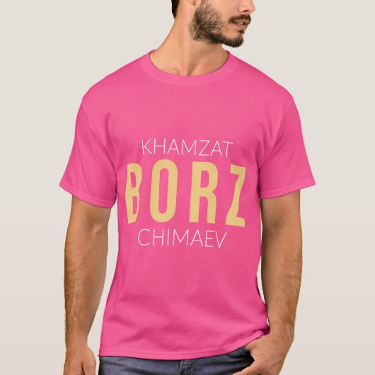 Chimaev - Khamzat Chimaev en Khamzat Chimaev MMA T-shirt (Voorkant)
