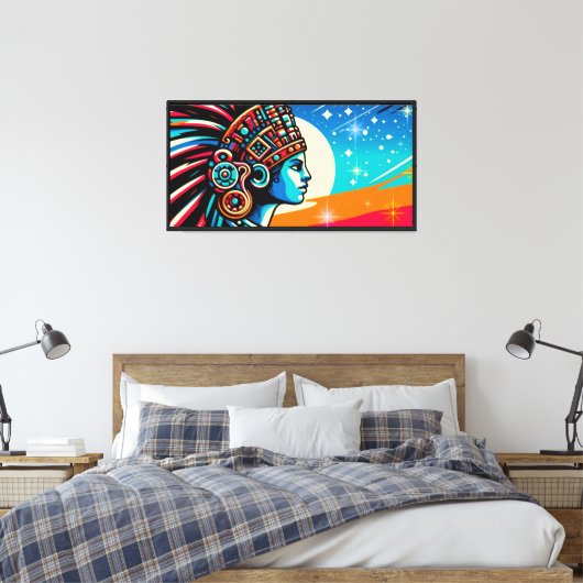 Chīmalmā 5 canvas afdruk (Insitu (Slaapkamer))