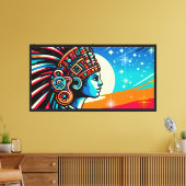 Chīmalmā 5 canvas afdruk (Insitu (Woonkamer))