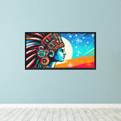 Chīmalmā 5 canvas afdruk (Insitu (Houten vloer))