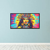 Chīmalmā Godin van de vruchtbaarheid 4 Canvas Afdruk (Insitu (Houten vloer))
