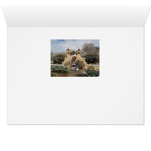 Chimayo New Mexico-kerstkaart (Binenzijde Horizontaal (Onderkant))