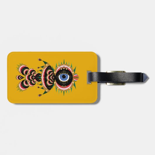 Chimera - Bagagelabel van visvogels (Achterkant horizontaal)