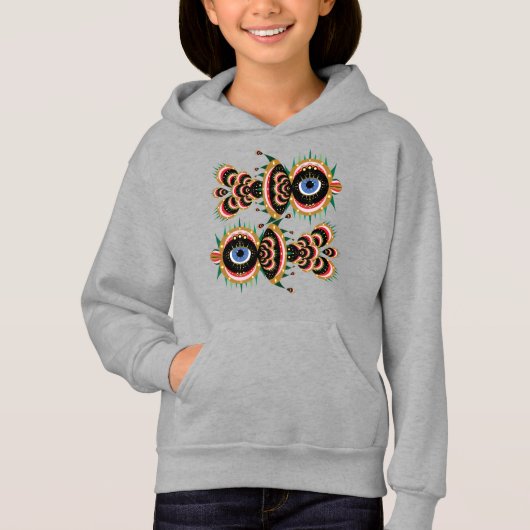 Chimera - Fish Bird Kinder Pullover Hoodie (Voorkant)
