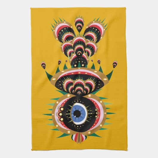 Chimera - Fish Bird Kitchen Towel Theedoek (Verticaal)